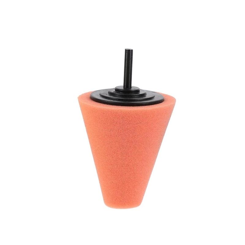 Car Polishing Pad Buffing Foam Sponge Pad Cone Polisher Buffer Pad Automotive Waxing for Car Wheel Headlight Polishing