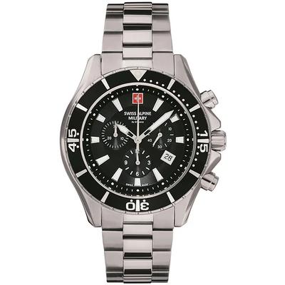 Montre chronographe à quartz pour homme By Grovana Nautilus 7040.9137 100M avec cadran noir
