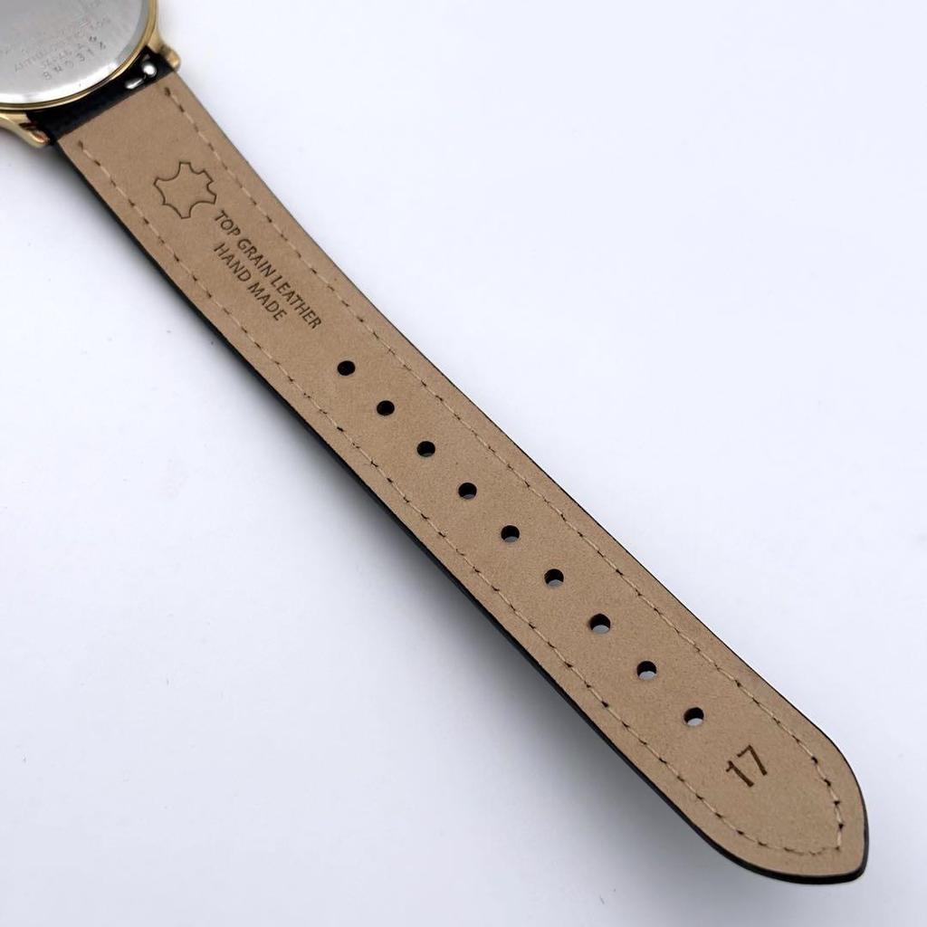 [USED] SEIKO DOLCE Quartz White x Gold Roman Wristwatch Strap