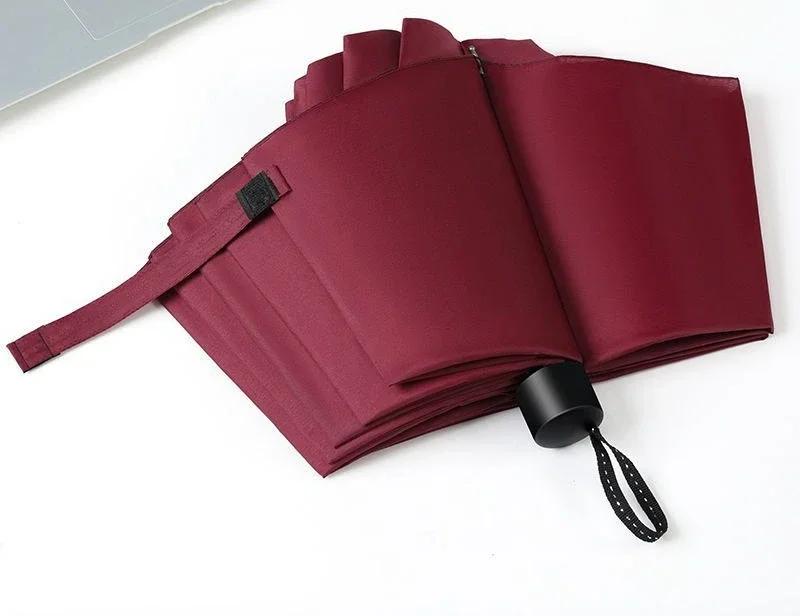 

Новый автоматический зонт Buckle Creative Hook, ветроустойчивый, большой, двойного назначения, переносной складной