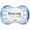 Sucette Anatomique Nuit +6m DODIE - Lot de 2 - Silicone - Bleu - Je rêve