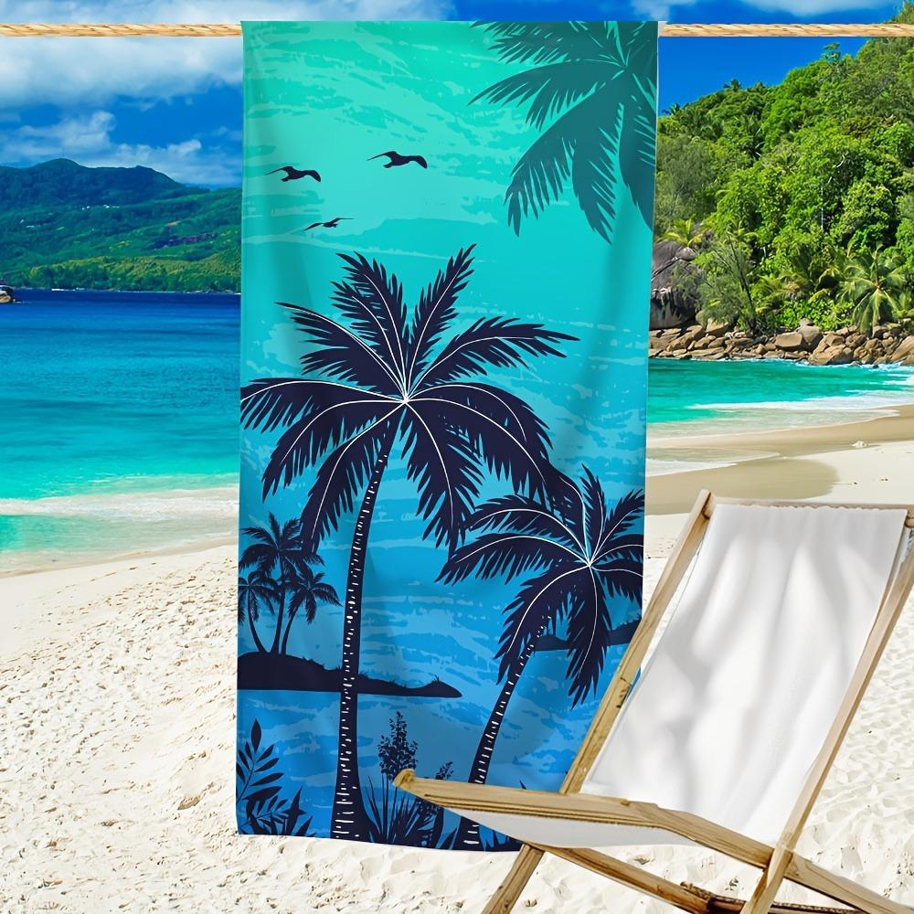 Tropical Palm Tree Beach Towel: Dive into Summer Vibes! Suitable for towels, bath towels, beach towels 35x75cm&1pc