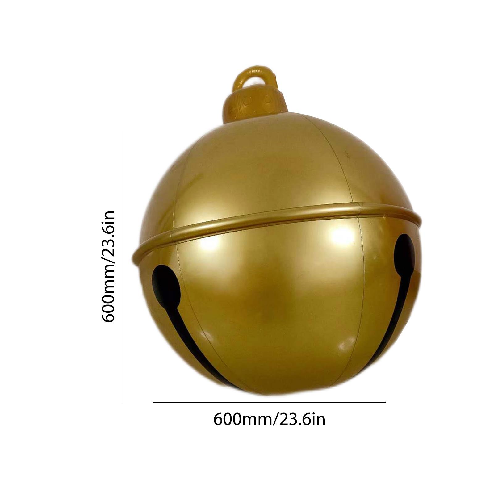 

Inflatable Christmas Bell Ball 17.71Inch/23 6 Inch Inflatable Ball Outdoor Yard Decoration Christmas Balloon For Courtyard Decor 45CM