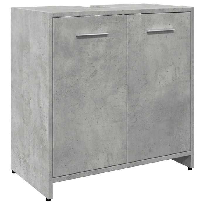 VidaXL Armoire lavabo de salle de bain gris béton 60x33x60 cm, meuble de lavabo, meuble sous vasque de salle de bain, meuble 856038