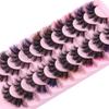 Imitation Fried Mink Hair False Eyelashes 10 Pairs Of Colored Eyelashes Curled Thick Eyelashes