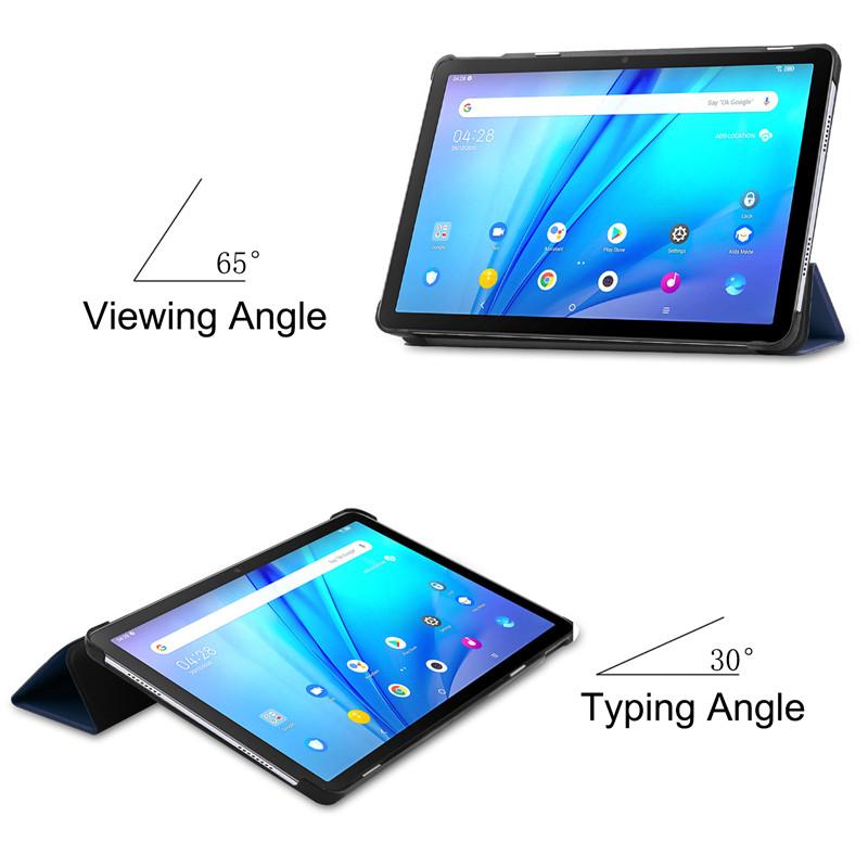 For TCL Tab 10s Smart Case 9080G 9081X 10.1 Inch Tablet Flip Stand Cover for Funda TCL NxtPaper 10s 9081X2 Hard PC Back Shell