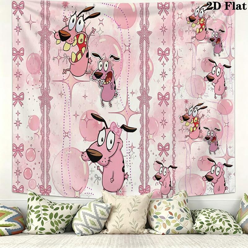 Courage Wall Tapestry Aesthetic Wall Hanging Printed Fabric Blanket Decorative Tapestries for Bedroom Living Room Home Decor