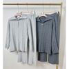 Half Zipper Polo Neck Pullover Knitted Sweater Women's New Casual Wide-leg Pants Two-piece Autumn and Winter Suit