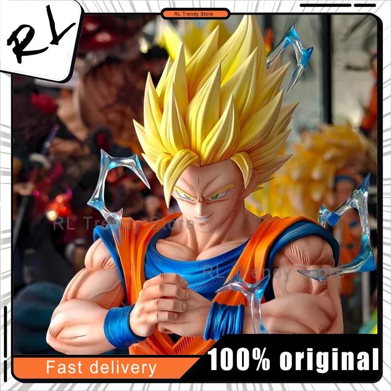 30cm Dragon Ball Anime Figure Super Saiyan Goku Model Dolls Trend Action Figures Collectible Toy Desktop Accessorie Gifts