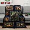 Gothic Insect Collection 2D Flat Pattern Flannel Blanket, High quality All Seasons, Home Decor, Warmth and Comfort, Perfect for Christmas Gifts.