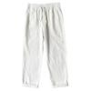 Mens Vintage Linen Casual Pants With Drawstring Waist For Summer Daily Wear