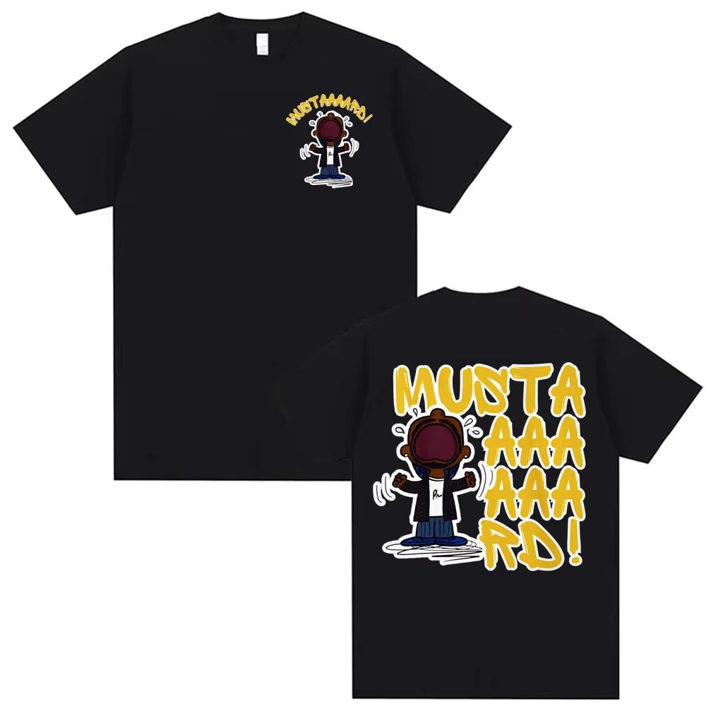 Kendrick Lamar Mustard Funny Meme Tshirt Men Womens Harajuku Punk Hip Hop Apparel T Shirts Casual Comfort Short Sleeve Tshirt 3XL