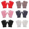 Hot Sale Boys Girls Baby Cartoon Lovely Full Fingers Candy Color Kids Gloves Coral Plush Mittens