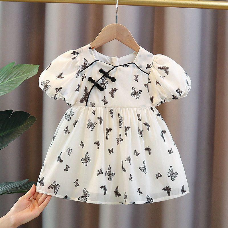 Girls' Dress Summer Hanfu Children's Chinese Style Women's Treasure Summer Dress Dress