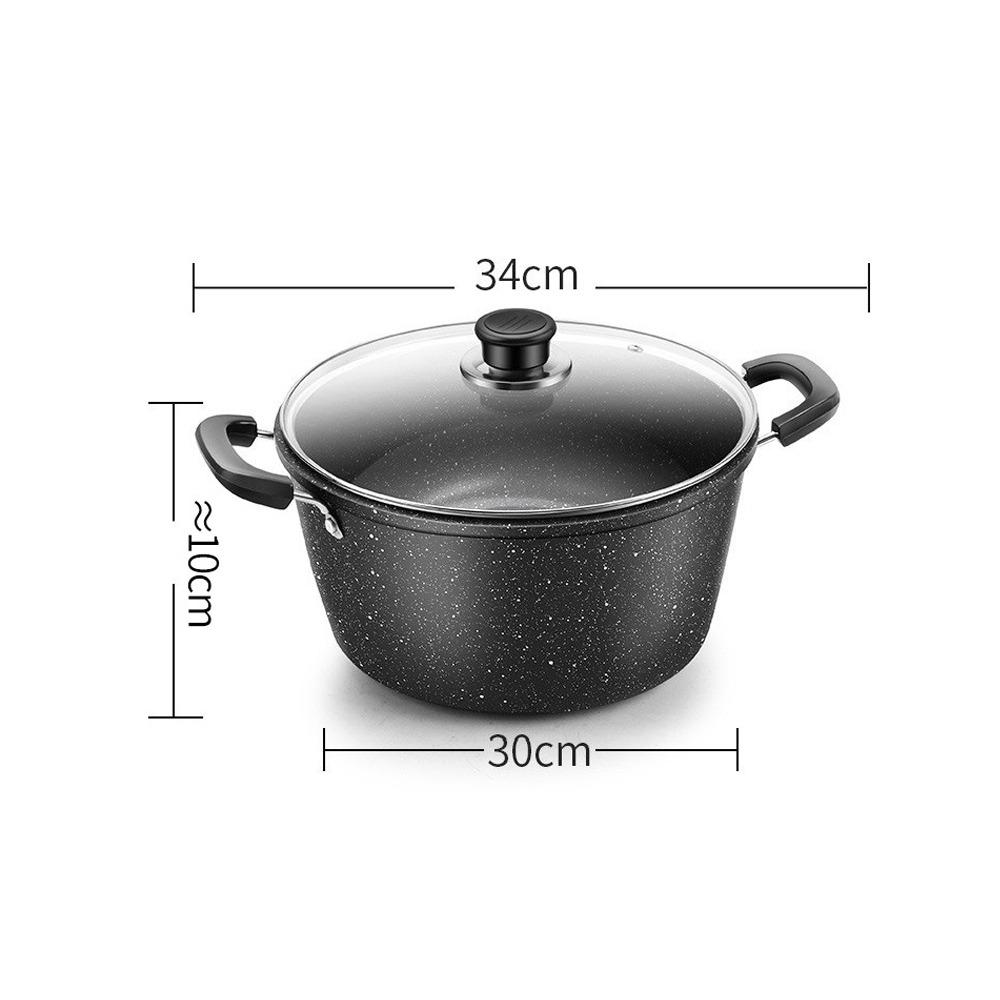 Two Ears Saucepan Stock Non-stick Kitchen Cooking Universal Cookware  Gas Induction Cooker