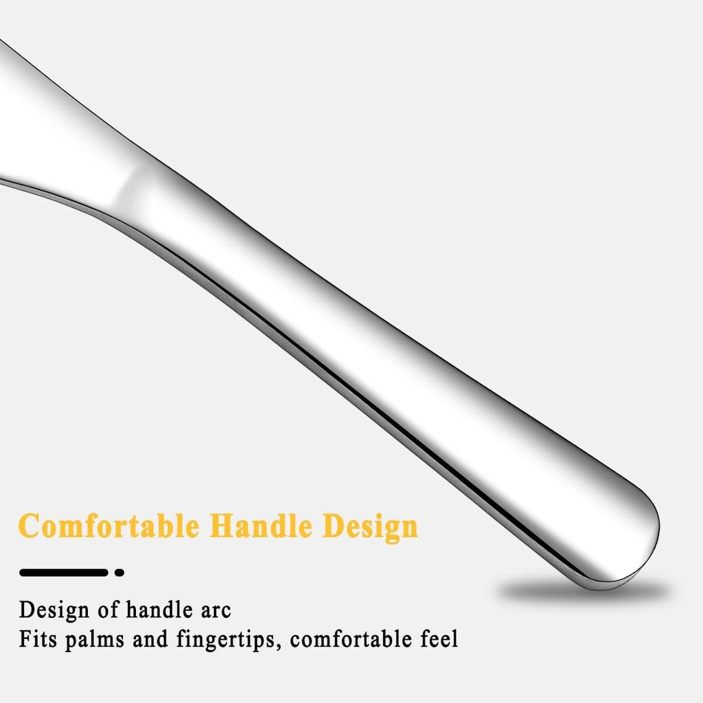 Homquen Stainless Steel Butter Knife, Butter Spreader, Butter Knives, Butter Spreader Knife for Kitchen Restaurant Party, Kitchen Gadgets, Set of 4