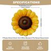 4/6pcs, Sunflower Pattern Linen Placemats, Yellow Sunflower Flower Design Placemats, Suitable for Table Decoration, Kitchen Decoration, Daily Use Deco