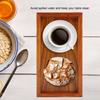 Rectangle Wooden Tea Tray Serving Table Plate Snacks Food Storage Dish For Hotel Home
