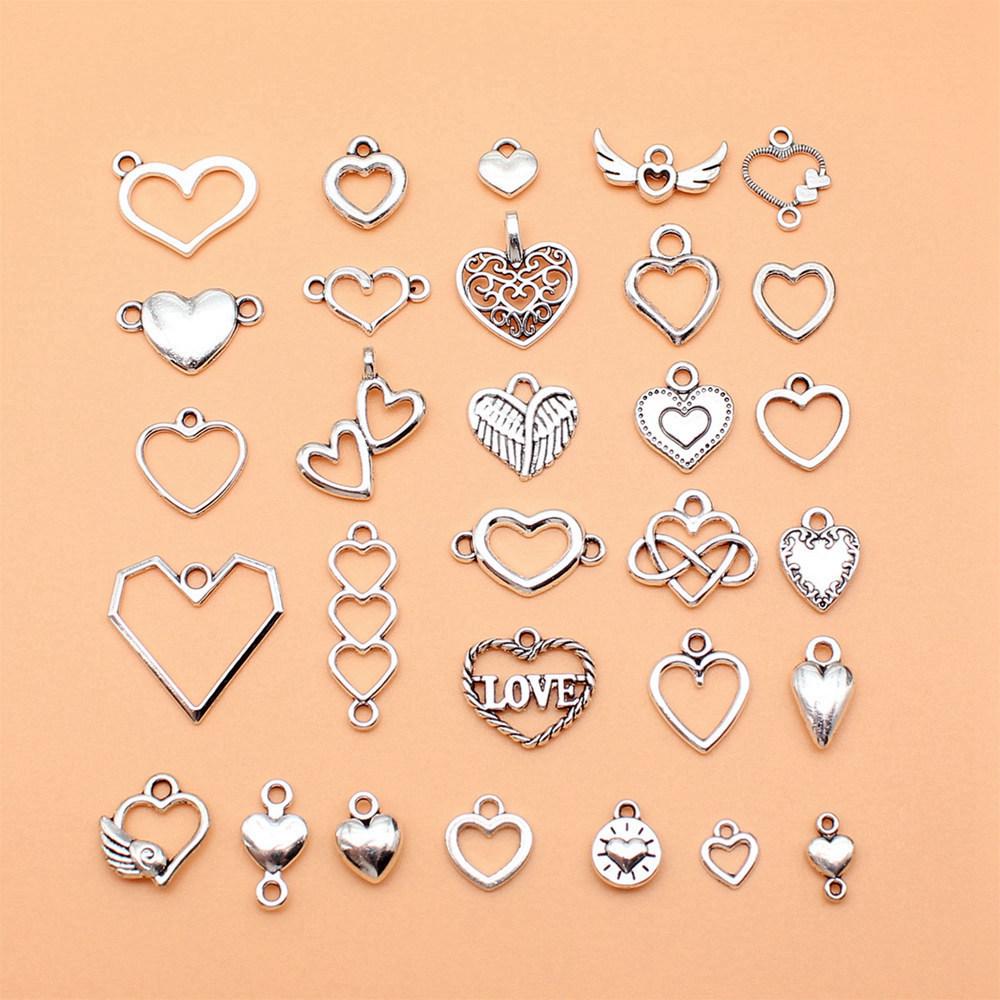 1 Set Angel Charms Wings Mix Pendants For Boho Style Jewelry Making Bulk