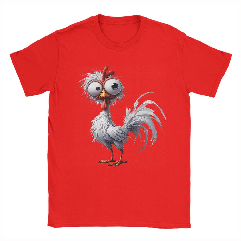 Chicken Funny Farm Animal Cotton TShirt For Unisexs Summer Y2K Casual T Shirts Comfortable Fashion Tees Oversized Wholesale Tops