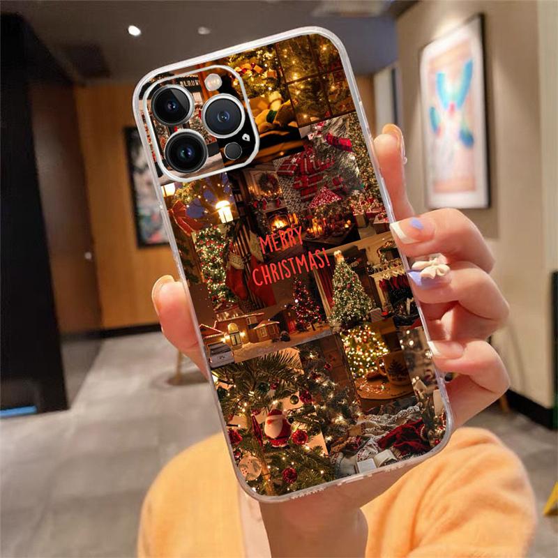 Phone Case For iphone 17 Pro Max 17 Air 16 15 14 13 Pro Max 15 16 Pro 15Plus Christmas Tree
