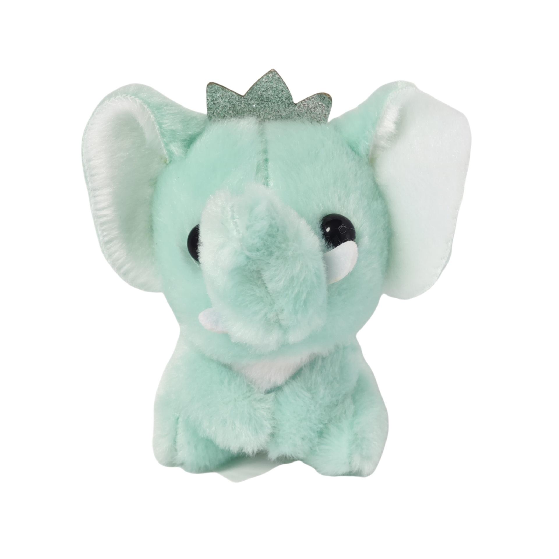 

Милая девочка сердце слон плюшевая игрушка кукла слоненок подвеска для рюкзака подарок на день рождения тряпичная кукла 10cm светло-зеленый