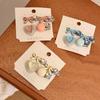 2Pcs/set Y2K Bow Duckbill Clips for Women Dopamine Colorful Heart Bangs Hair Clips Exquisite Stylish Party Gift Hair Accessories