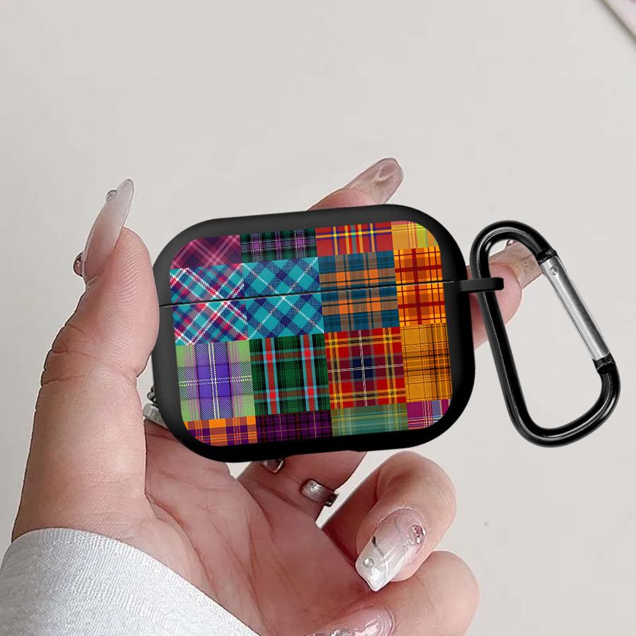 

Многоцветный Клетчатый Чехол для Airpods Pro2 Pro 3 4 Pro3 1 2 Чехлы-Крышки для Наушников Airpods 1