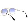 Burberry Segundo. Gafas de sol Serie Patrón de Logo Exclusivo Monograma 3124 Gafas de sol para mujer Gradiente Dorado-Azul Púrpura B3124-1109/19-57