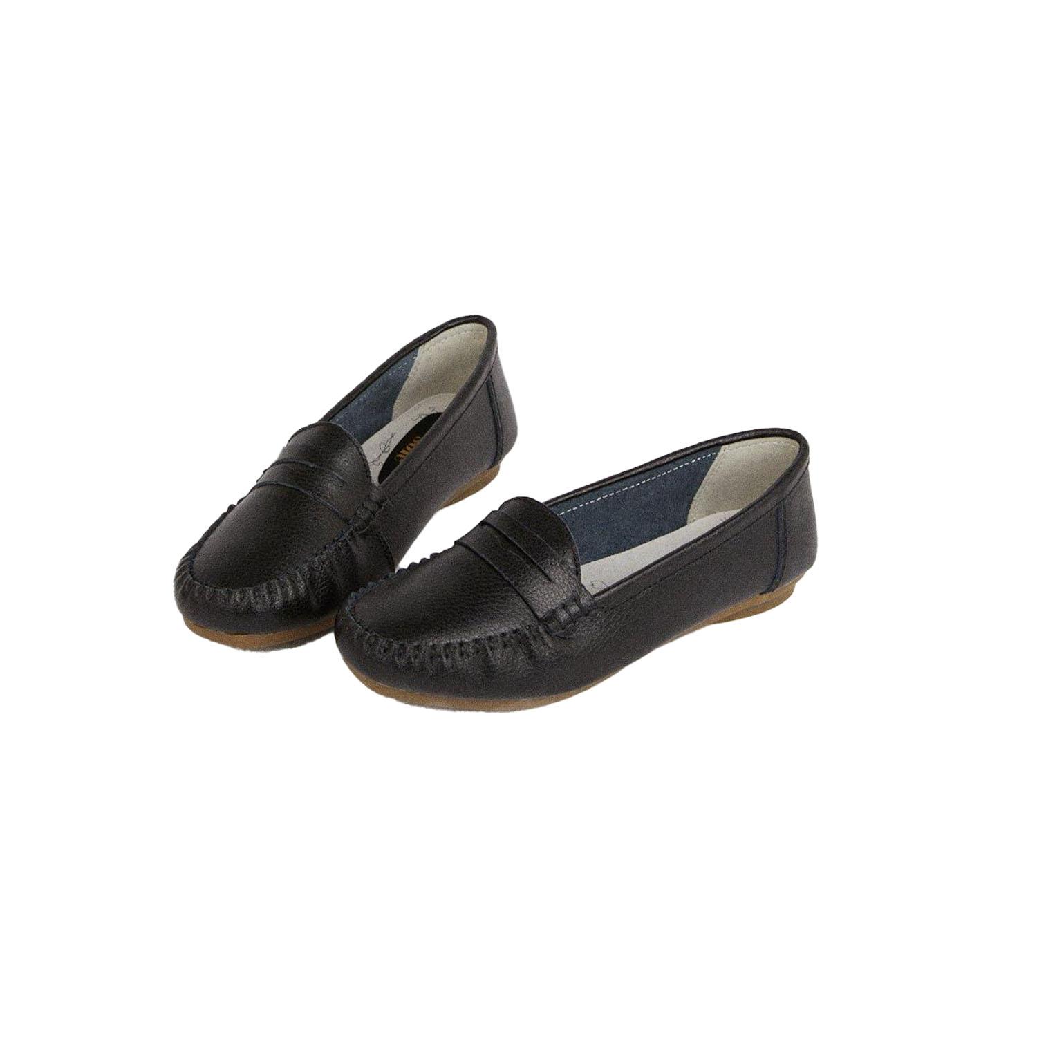 Pertemba FR - Apparel Goed voor de enige dames/dames Nessa lederen loafers 3 UK zwart