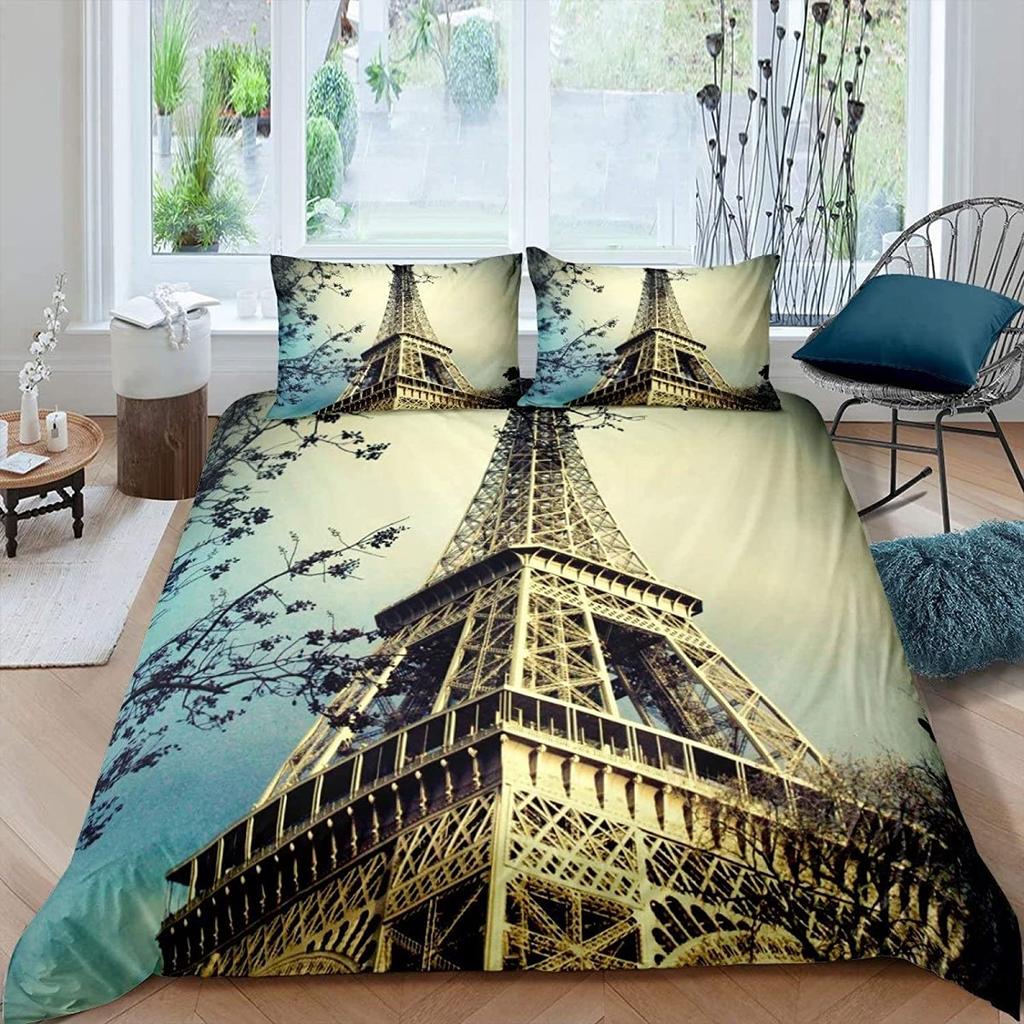 Chinese Bedclothes Single Double Duvet Cover With Pillowcase 3D Kids Beding Set Traditional Queen Comforter Sets Cartoon Birds