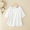 ZANZEA Women Casual Square Collar Summer Short Sleeve Blouse