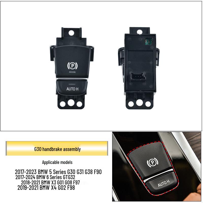 BMW 5 & 7 Series Electronic Handbrake P Button for F18 F02 - Parking Brake Switch Accessory