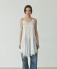 Linte Satin Lace Dress White