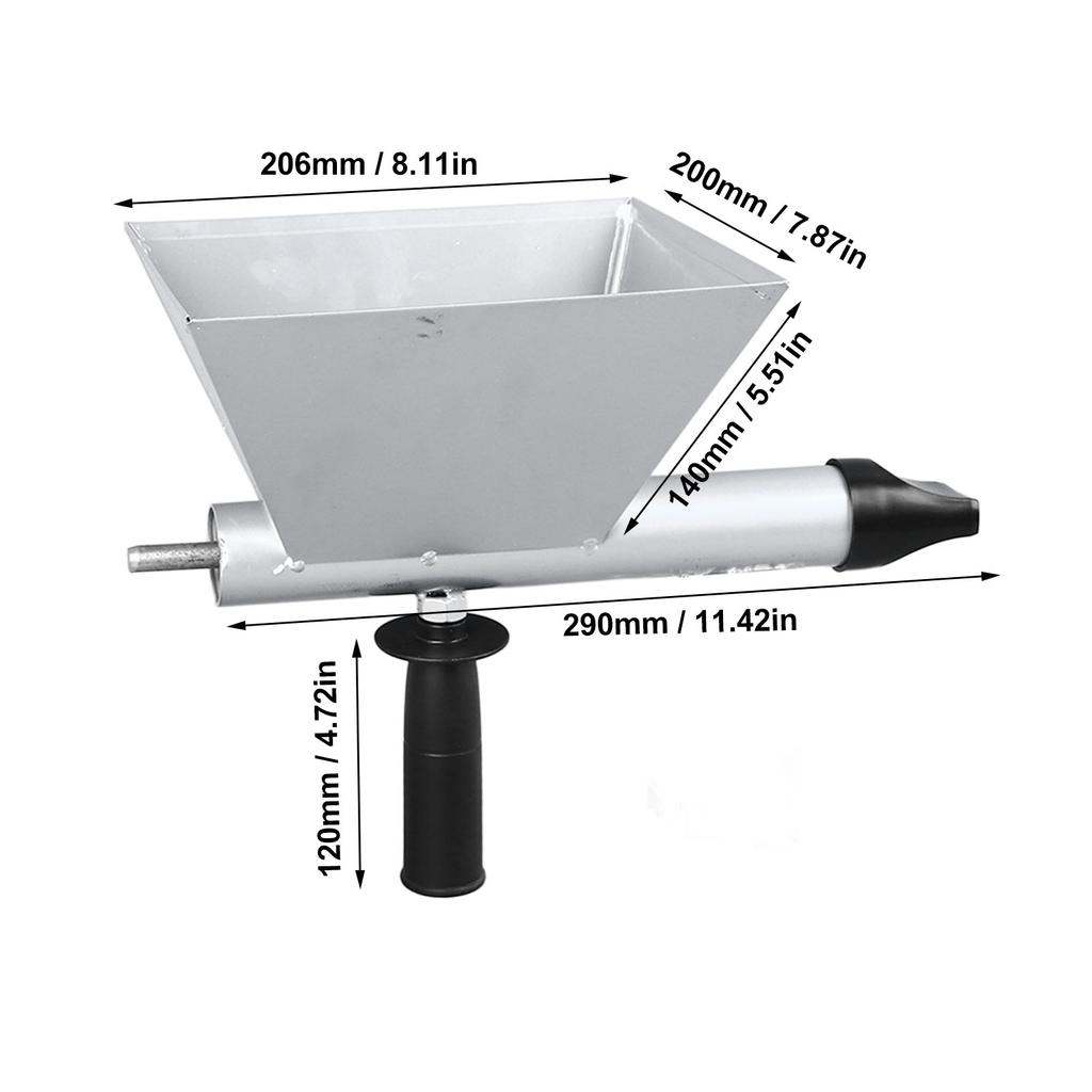 Elektrische Mörtelspritze Elektrische Mörtelspritze Automatische Zement-Dichtstoffpistole Dichtstoff-Sprühgerät mit Düse Fugenpistole