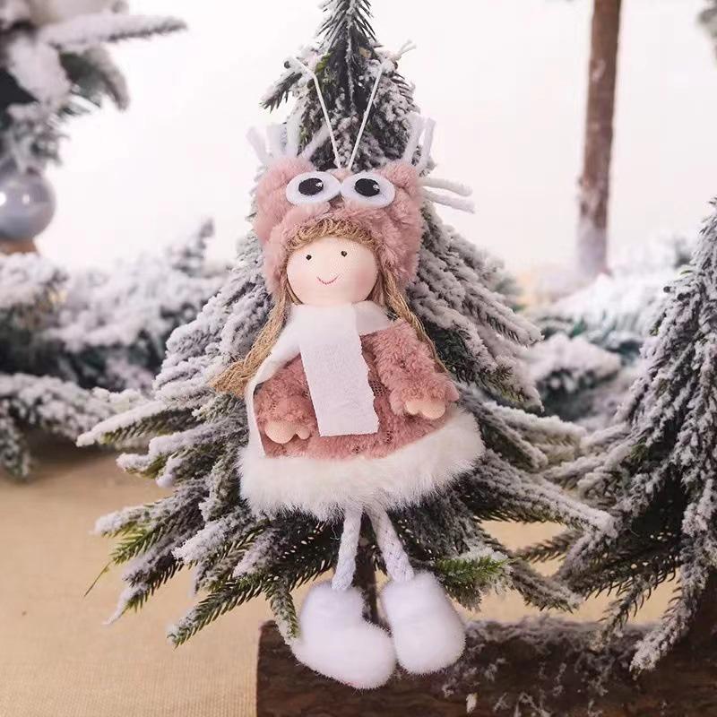 Creative Christmas Plush Angel Ornament For Children Cute Doll Gift For Christmas Tree Decoration