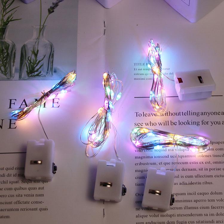 

LED Copper Wire String Lights - Decorative Atmosphere Bouquet with Colored Light Strip 3m/30 LEDs (Individually Packaged)
