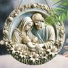 Holy Night Nativity Scene Pendant, Decoration of Home Walls or Doors, 2d Flat Wooden, Christmas Decoration, Gifts for Friends and Family