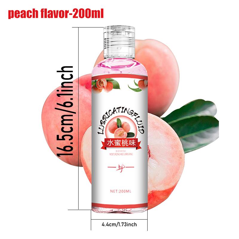 Fruit Flavored Lube 200ml Water Soluble Lubricant Gel Lubricating Oil Personal Lube for Men Women Couple Sexual Tool Anal Lube