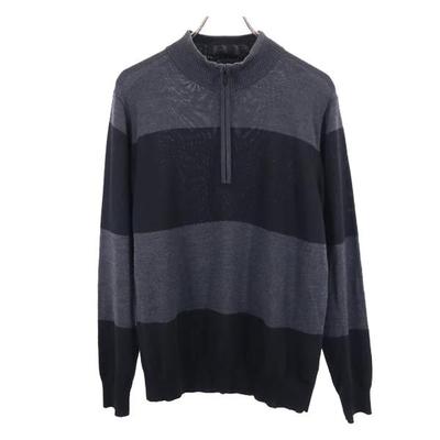 Halbzipper Langarmpullover GOLF Sanyo Shokai Langarm Strick Herren Gebraucht