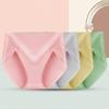 Big Size Female Spring and Autumn Cotton High Waist High Stretch Briefs