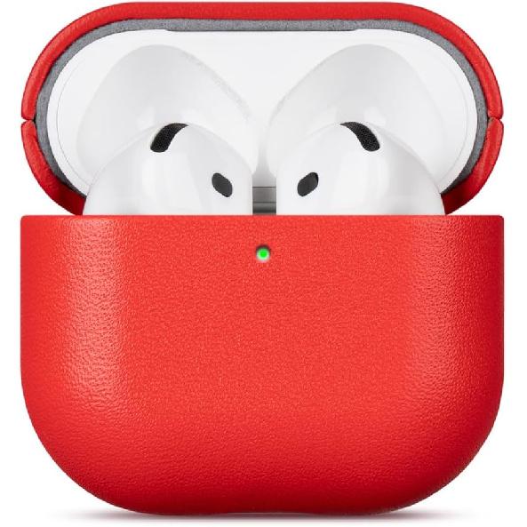 LOPIE Leather Case Designed for AirPods 4 and AirPods 4 with Active Noise Cancellation Leather Case, Handmade Case Fully-Wrapped with Top Grain