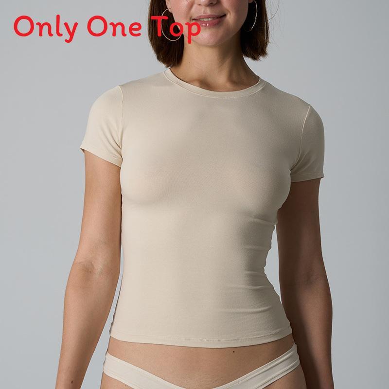 Cotton Jersey Tshirt For Women With Soft Stretch Fabric For Yoga And Casual Wear