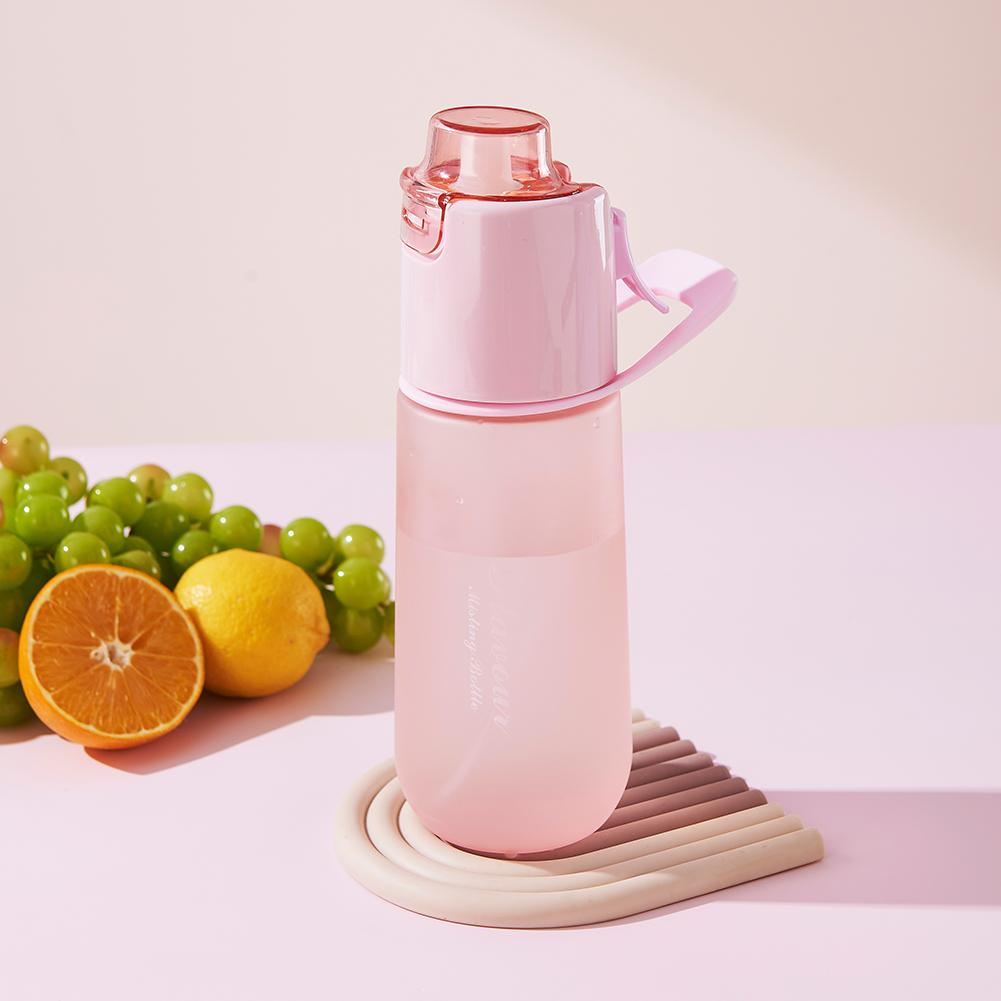 750ml Butelka z rozpylaczem do wody Butelka z wodą smakową o smaku powietrza Przenośny kubek z rozpylaczem do nawadniania i chłodzenia podczas uprawiania sportu