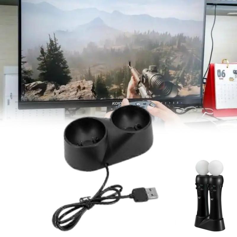 Ps4 Move Vr Motion Controllers Handle Seat Charger With Vibration Feedback Tool