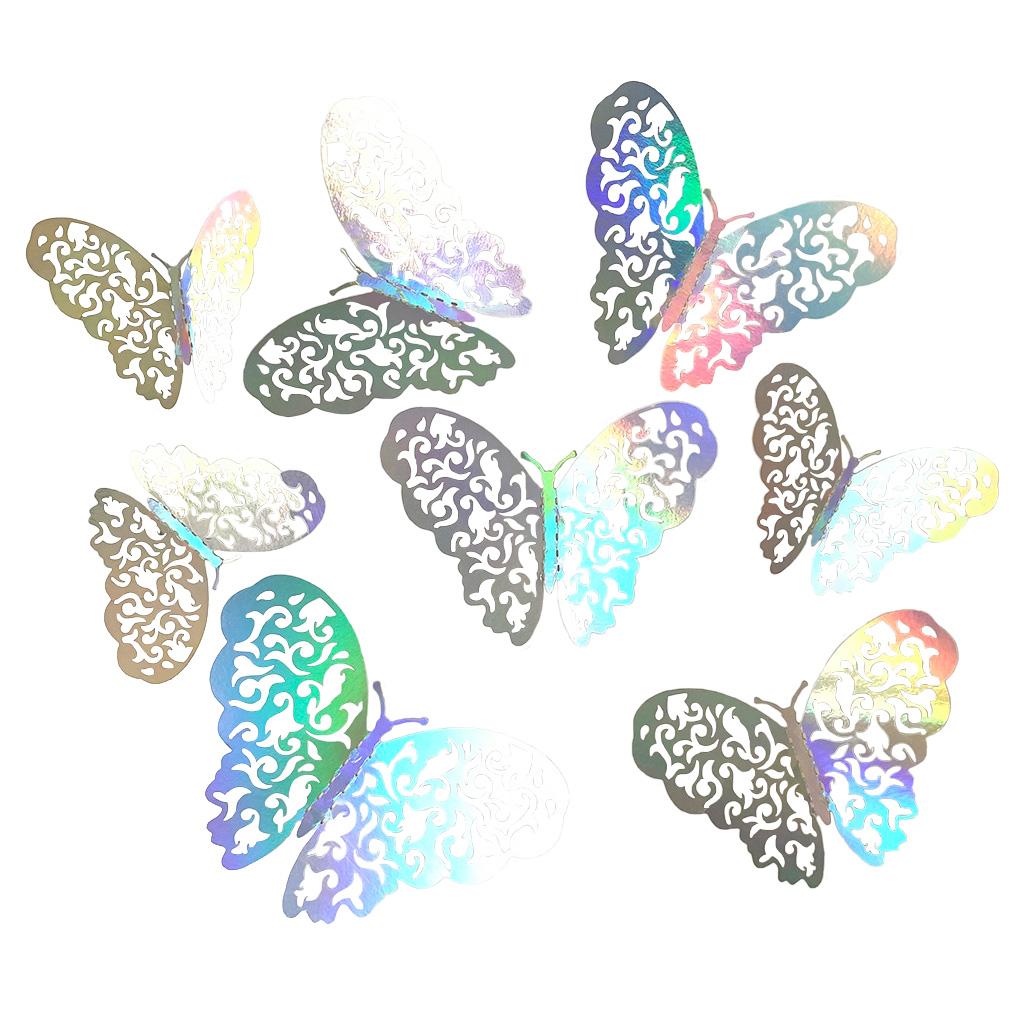 Pack of 12 Wall Stickers Decoration Self-adhesive Decals Insect Removable Art Home Bedroom Door Refrigerator Party Cling