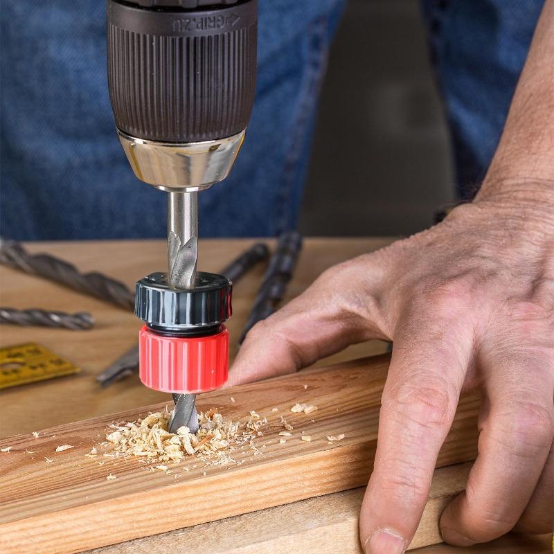 1/3pcs Adjustable Drill Bit Depth Stop 3-13mm Drill Bit Stop Collar Shaft Limit Metric Lock Positioner Hole Guide Woodwork Tools