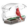 Fenster-Vogelfutterspender mit Saugnäpfen Abnehmbare Vogelfutterschale Klare Acryl-Außen-Vogelfutterspender für kleine Wildvögel Gartengeschenk