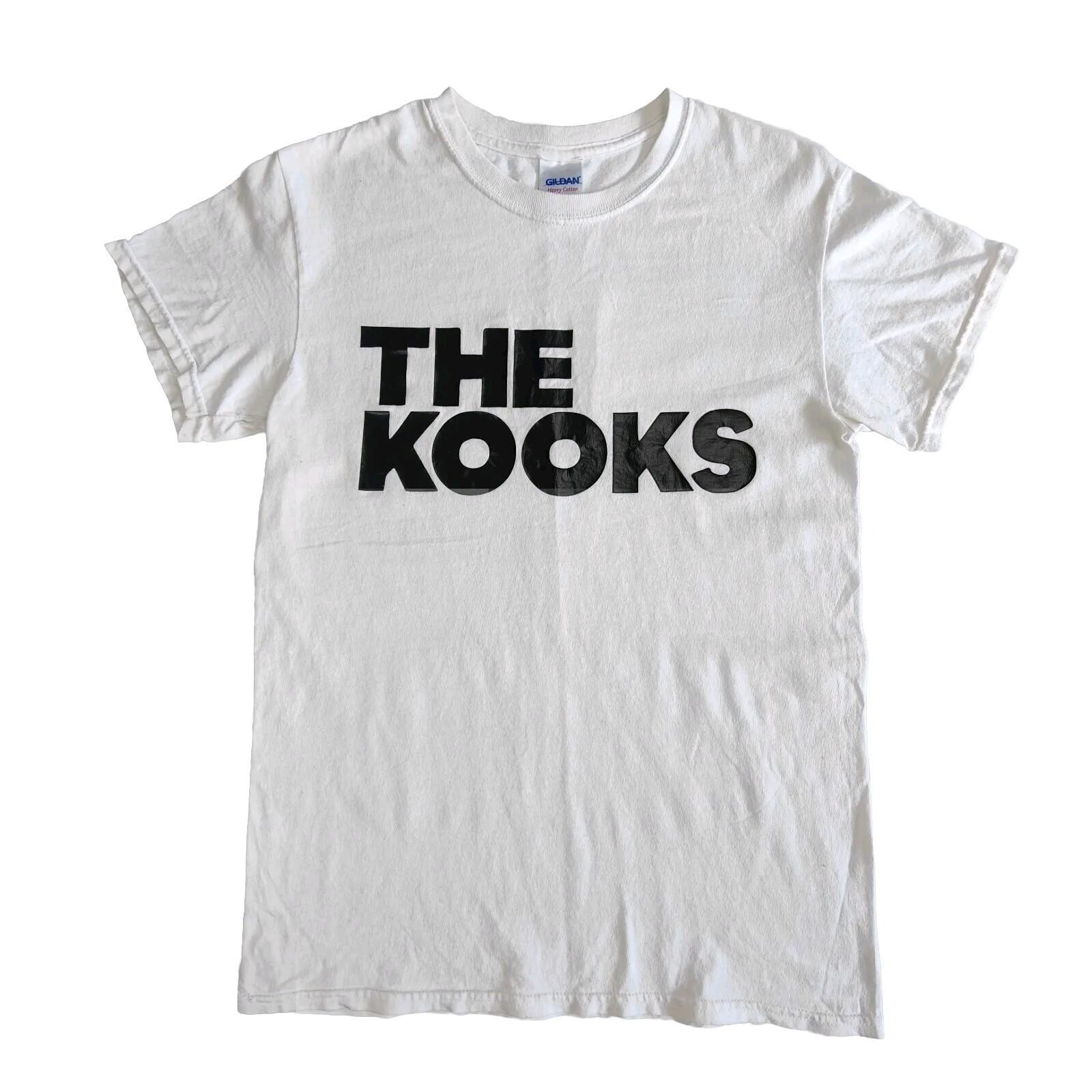 The Kooks Unisex T-Shirt Small White Rock Band Music Merch Logo Spellout XXXL