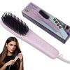 Portable Home Use Negative Ion Straightening Brush Comb - Multiple Temperature Settings for Smooth & Damage-Free Hair